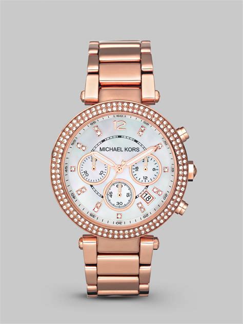 michael kors rose gold pearl face|michael kors rose gold.